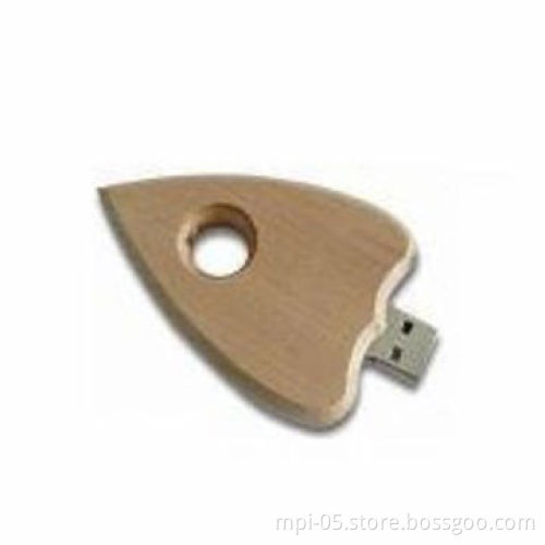 Customized logo wooden USB flash drive